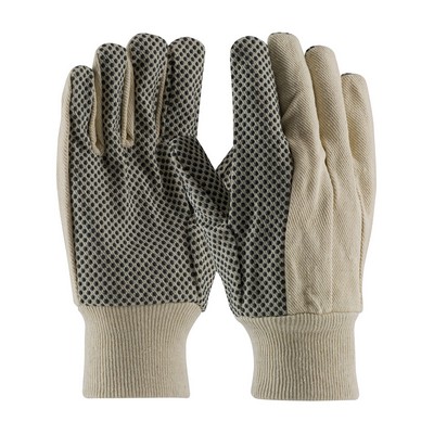 PIP® Premium Grade Cotton Canvas Glove with PVC Dotted Grip on Palm, Thumb and Index Finger - 8 oz.