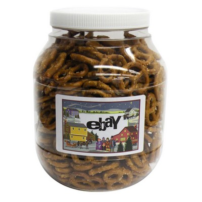 Large Plastic Jar- Salted Mini Pretzels