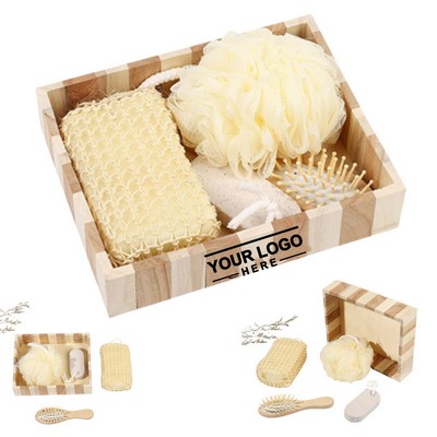 Wooden Spa Bath Gift Set