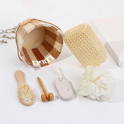 Bamboo 5-Piece Bath & Massage Kit